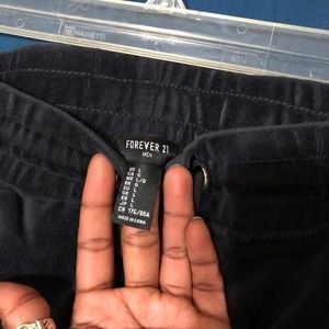 Men’s velvet joggers